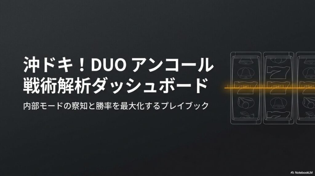 沖ドキ! DUO アンコール 戦術解析ダッシュボードの表紙画像