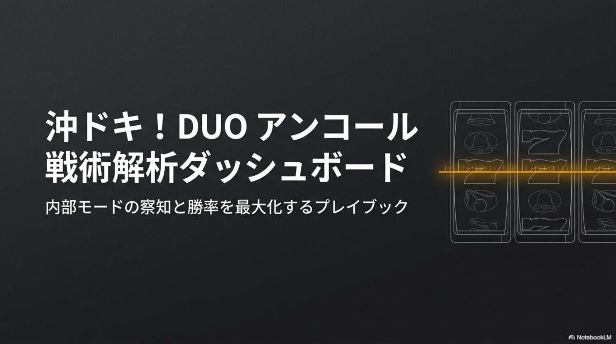 沖ドキ! DUO アンコール 戦術解析ダッシュボードの表紙画像